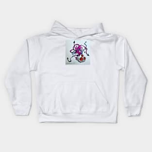 Mesmer-Eyelash 3rd Eye Skull Kids Hoodie